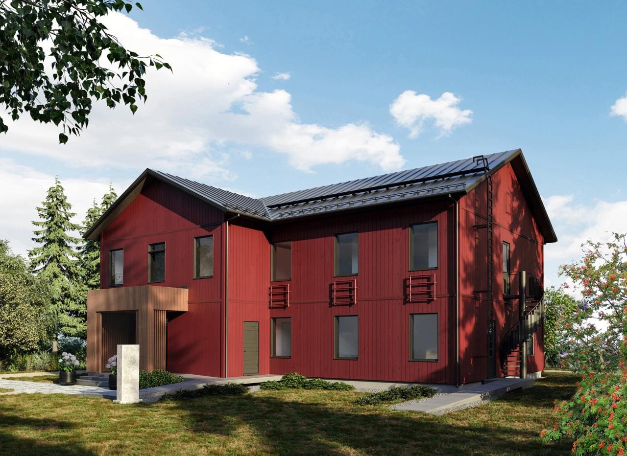 New Ruustinna hotel -2 story timber-structured building